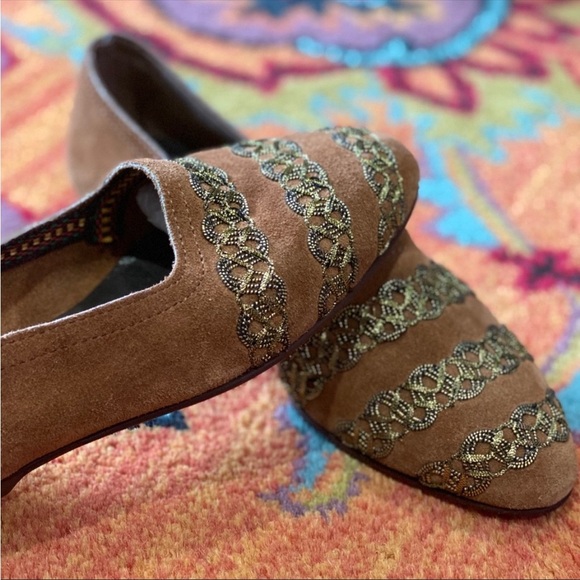 Vintage 1990 Emanuela Passeri Suede Flats - Picture 7 of 8